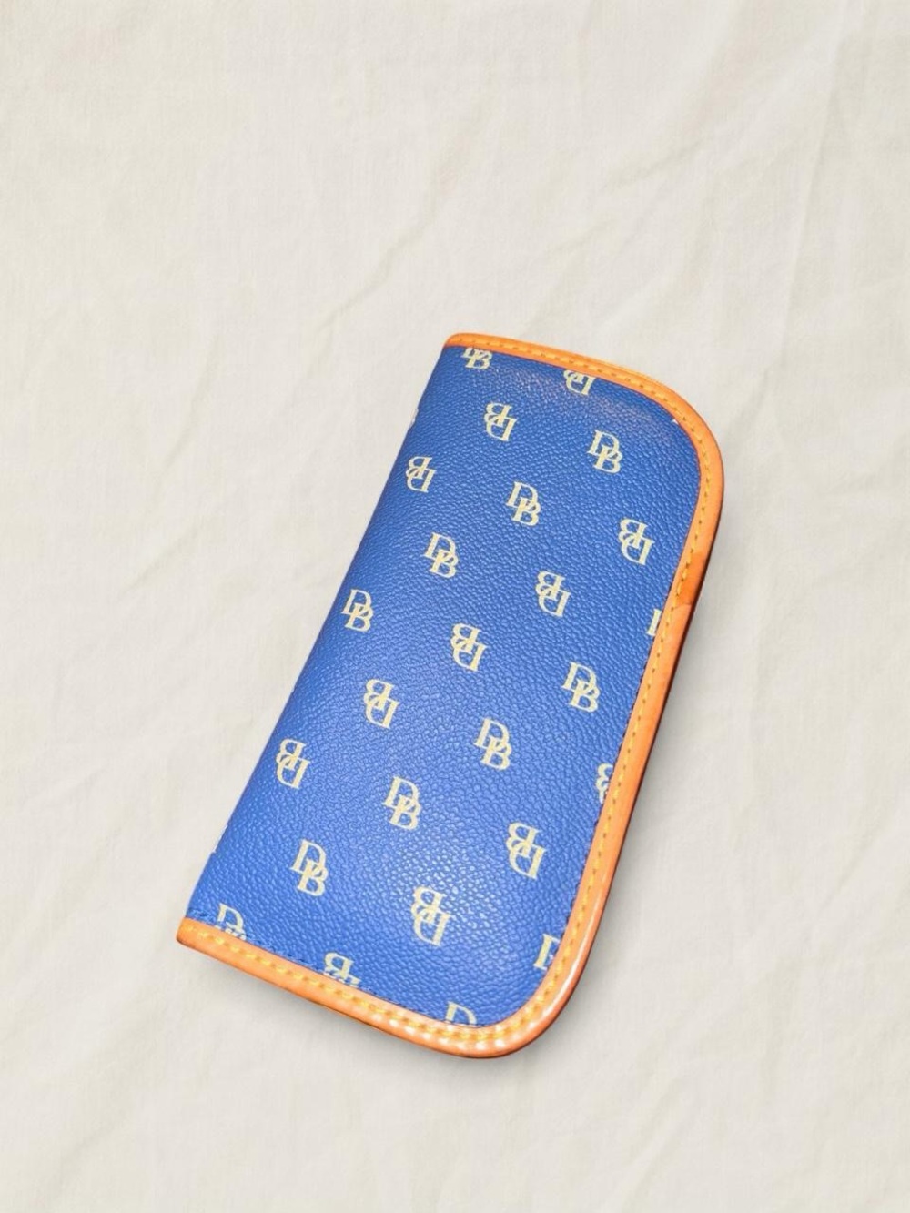 Dooney & Bourke Blue Monogram Glasses Case